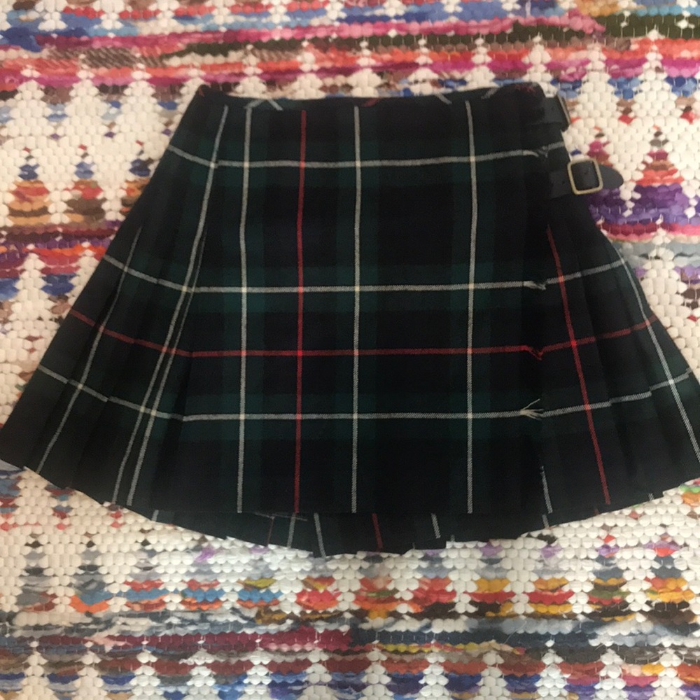 Tartan Wool Mini Skirt
